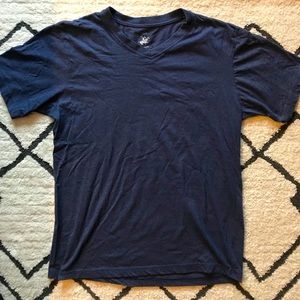 Short sleeve blue polo tee
